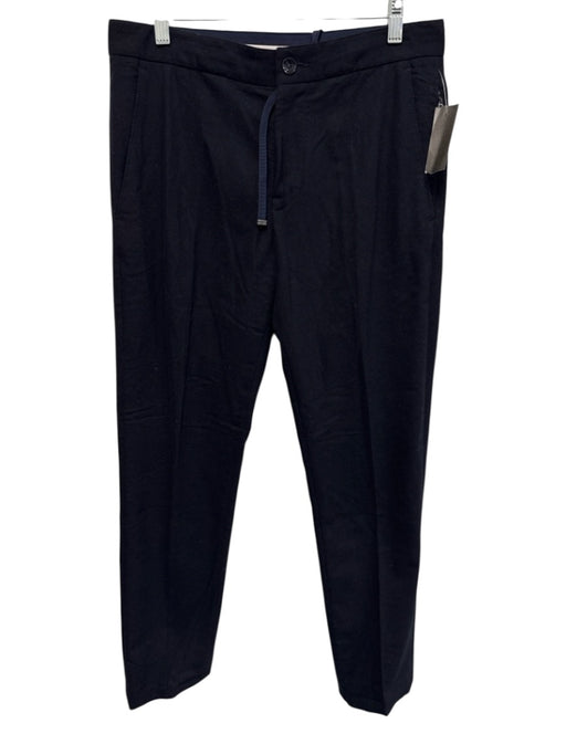 Bogner Size 36 Navy Blue Wool Blend Solid Slim Men's Pants Navy Blue / 36