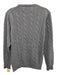 Pini Size Est M Blue Wool Blend Cable Knit Crew Men's Sweater Blue / Est M