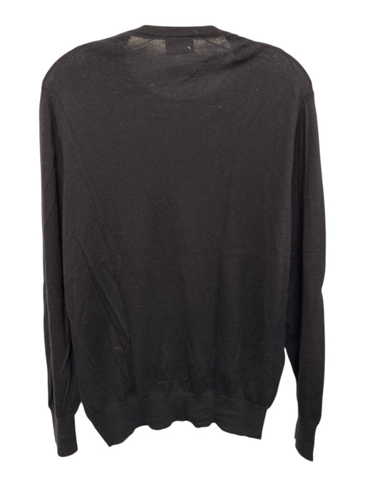 Kingsman Size M Navy Blue Cashmere Solid Crew Neck Men's Sweater Navy Blue / M