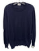 Kingsman Size M Navy Blue Cashmere Solid Crew Neck Men's Sweater Navy Blue / M