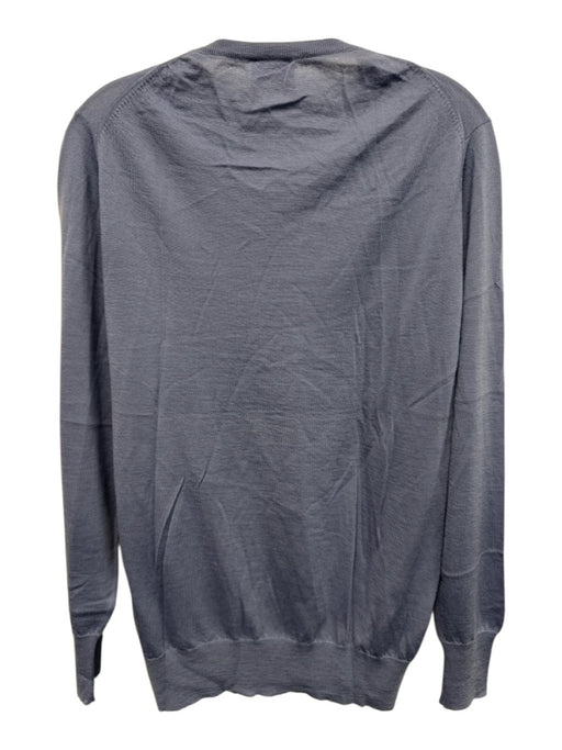 Kingsman Size M Blue Cashmere Solid Crew Men's Sweater Blue / M