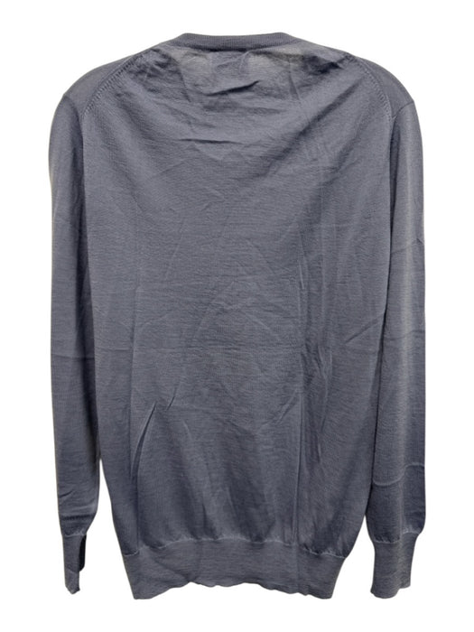 Kingsman Size M Blue Cashmere Solid Crew Men's Sweater Blue / M