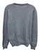 Gran Sasso Size Est M Light blue Wool Blend Solid V Neck Men's Sweater Light blue / Est M