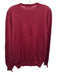 Gran Sasso Size Est M Red Wool Solid Crew Men's Sweater Red / Est M