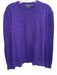 Polo Size M Purple Cashmere Cable Crew Men's Sweater Purple / M