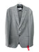 Boggi Light Gray Cotton Blend Solid Patch Pocket 2 Button Men's Blazer 48