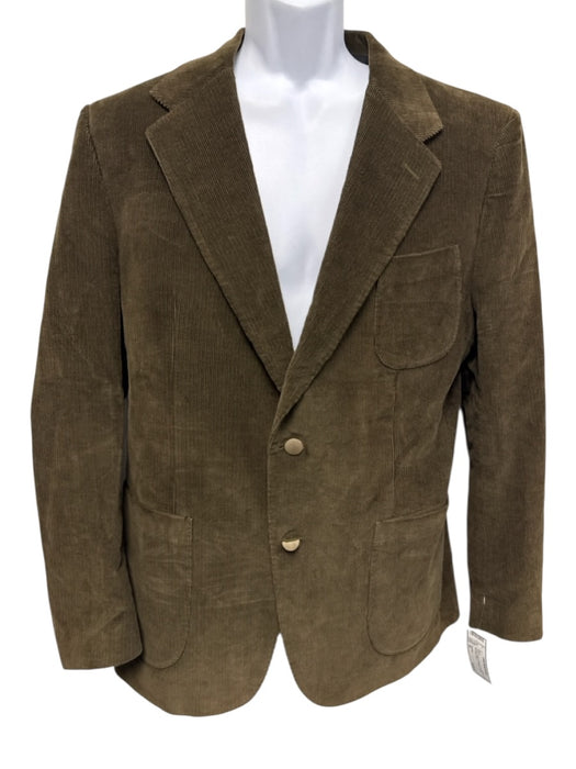 Valentino Green Cotton Cordouroy 2 Button Men's Blazer Green / 54