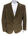 Valentino Green Cotton Cordouroy 2 Button Men's Blazer Green / 54