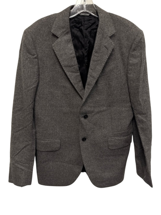 Carlo Barbera Gray Cashmere Solid 2 Button Men's Blazer Gray / 50