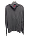 Isaia Size M Dark Gray Cotton Blend Solid Sweatshirt Men's Long Sleeve Shirt Dark Gray / M