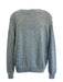 Kiton Size M Light blue Cotton Blend Solid Crew Neck Knit Men's Sweater Light blue / M