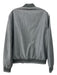 Boggi Size M Gray Synthetic Solid Bomber Zip Up Men's Jacket M