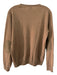 Boggi Size M Dark Tan Wool Blend Solid V Neck Men's Sweater M