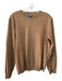 Boggi Size M Dark Tan Wool Blend Solid V Neck Men's Sweater M