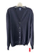 Boggi AS IS - Picked/Pulled Size L Navy Wool Solid Cardigan Men's Sweater L