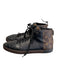 Louis Vuitton Shoe Size 6.5 Black & Brown Leather Lace Up Back Zip Logo Shoes Black & Brown / 6.5