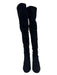 Stuart Weitzman Shoe Size 10 Black Suede Upper Solid Block Heel Above Knee Boots Black / 10