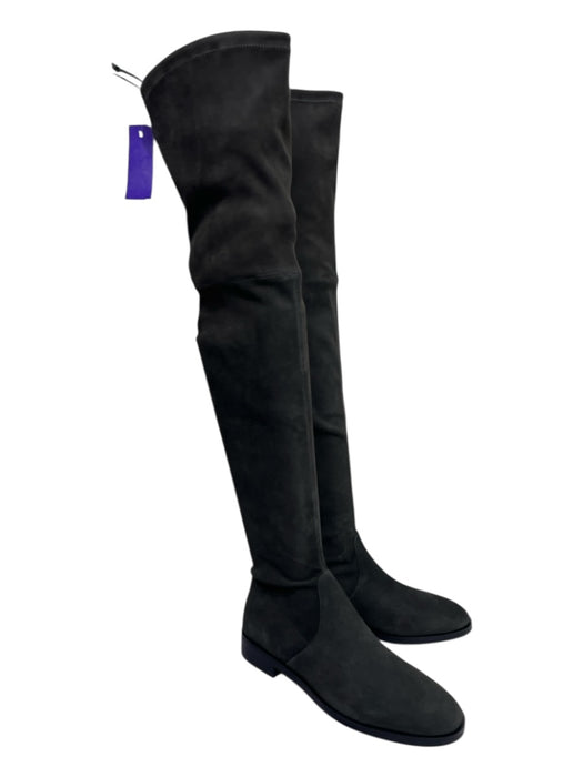 Stuart Weitzman Shoe Size 10 Dark Gray Suede Over the Knee Flat Heel Boots Dark Gray / 10
