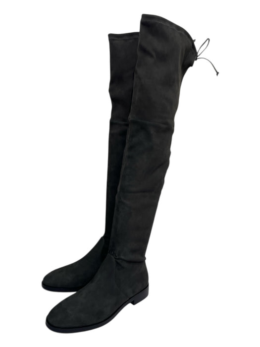 Stuart Weitzman Shoe Size 10 Dark Gray Suede Over the Knee Flat Heel Boots Dark Gray / 10