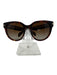 Rag & Bone Brown Print Acetate Tortoiseshell Gold Hardware Polarized Sunglasses Brown Print