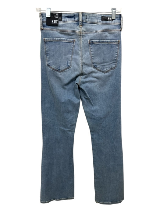 Kut From The Kloth Size 0 Light Wash Cotton Blend Distressed High Rise Jeans Light Wash / 0