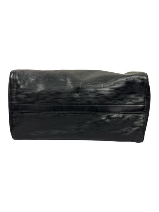 Louis Vuitton Black Epi Leather Zip Close Top Handle Bag Black / Medium