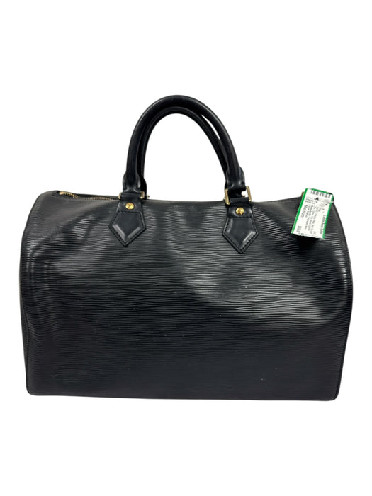 Louis Vuitton Black Epi Leather Zip Close Top Handle Bag Black / Medium