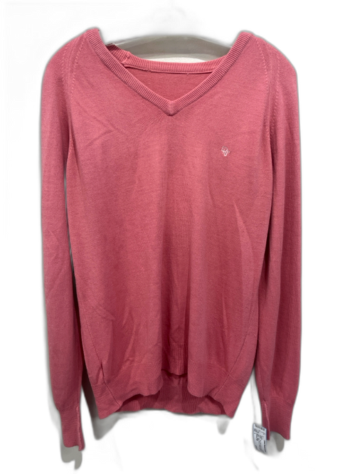 Christian Dior Size L Pink Orion Acrylic Embroidered Logo Long Sleeve Sweater Pink / L