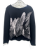 All Saints Size S Black & White Cotton & Modal Abstract Print Sweater Black & White / S