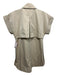 Veronica Beard Size 2 Khaki Beige Cotton Short Sleeve Solid Trench Jacket Khaki Beige / 2