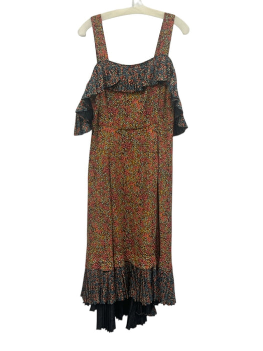 Philosophy di Lorenzo Serafini Size 10 Blue, Pink, Yellow Ditsy Floral Dress Blue, Pink, Yellow / 10