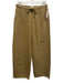Citizens of Humanity Size M Khaki Beige Cotton & Flax Wide Leg High Rise Pants Khaki Beige / M