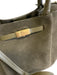 DeMellier Olive Green Suede Magnetic Clasp Top Handles Shoulder Bag Olive Green / S