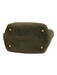 DeMellier Olive Green Suede Magnetic Clasp Top Handles Shoulder Bag Olive Green / S