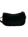 Coach Black Leather Zip Top Crescent Turnlock Shoulder Bag Black / S