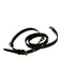 Coach Black Leather Zip Top Crescent Turnlock Shoulder Bag Black / S