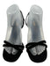 Larroude Shoe Size 9 Black Suede Slingbacks Criss Cross Stiletto Sandals Black / 9