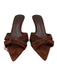 Schutz Shoe Size 9 Brown Suede Pointed Toe Criss Cross Mule Low Heel Sandals Brown / 9