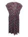 Isabel Marant Size 36 Pink, Black, Green Silk Sleeveless Floral Print Mini Dress Pink, Black, Green / 36