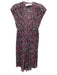 Isabel Marant Size 36 Pink, Black, Green Silk Sleeveless Floral Print Mini Dress Pink, Black, Green / 36