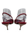 Miu Miu Shoe Size 40 Pink & Red Leather Pointed Toe Kitten Heel Slingback Pumps Pink & Red / 40