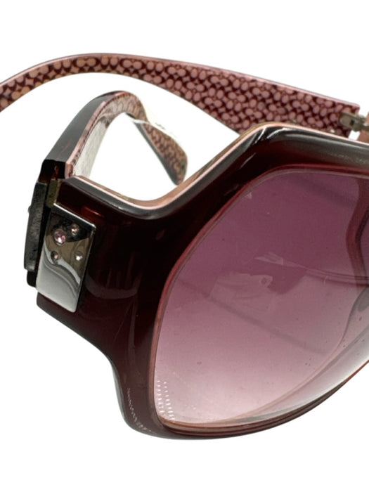 Coach Red Acetate Oversized Sunglasses Red