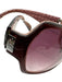 Coach Red Acetate Oversized Sunglasses Red