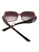 Coach Red Acetate Oversized Sunglasses Red