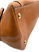 Coach Tan Leather goldtone hardware Turn Lock Bag Tan