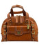Coach Tan Leather goldtone hardware Turn Lock Bag Tan
