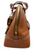 Coach Tan Leather goldtone hardware Turn Lock Bag Tan