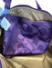Coach Purple Nylon Monogram Weekender Bag Purple