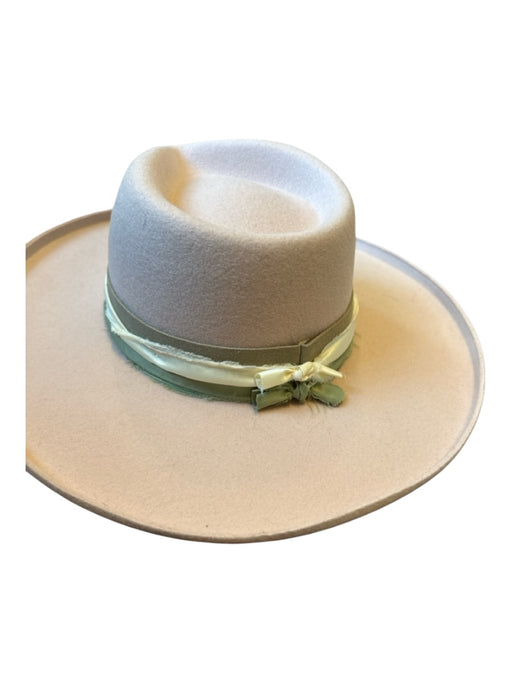 San Diego Hat Co. Pink & Green Wool Ribbon Applique Wide Brim Hat Pink & Green / ADJUSTABLE