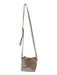 Sam Edelman Cream & pink Leather Feathers Rhinestone Front Flap Crossbody Bag Cream & pink / XS